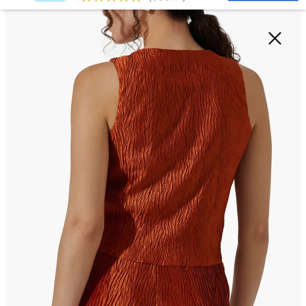 ASTR the Label Rust Orange Vest - Picture 2 of 3